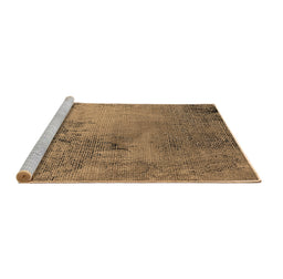 Sideview of Machine Washable Oriental Brown Industrial Rug, wshurb2780brn