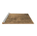 Sideview of Machine Washable Oriental Brown Industrial Rug, wshurb2780brn