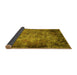 Sideview of Oriental Yellow Industrial Rug, urb2781yw