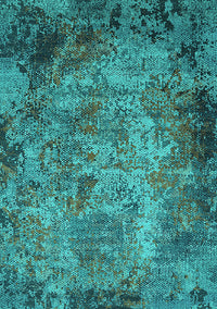 Oriental Turquoise Industrial Rug, urb2781turq