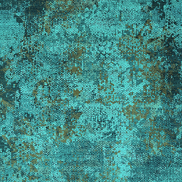 Oriental Turquoise Industrial Rug, urb2781turq