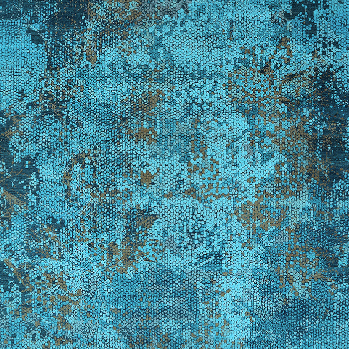 Machine Washable Oriental Light Blue Industrial Rug, wshurb2781lblu