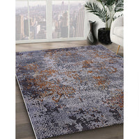 Mid-Century Modern Black Oriental Rug, urb2781