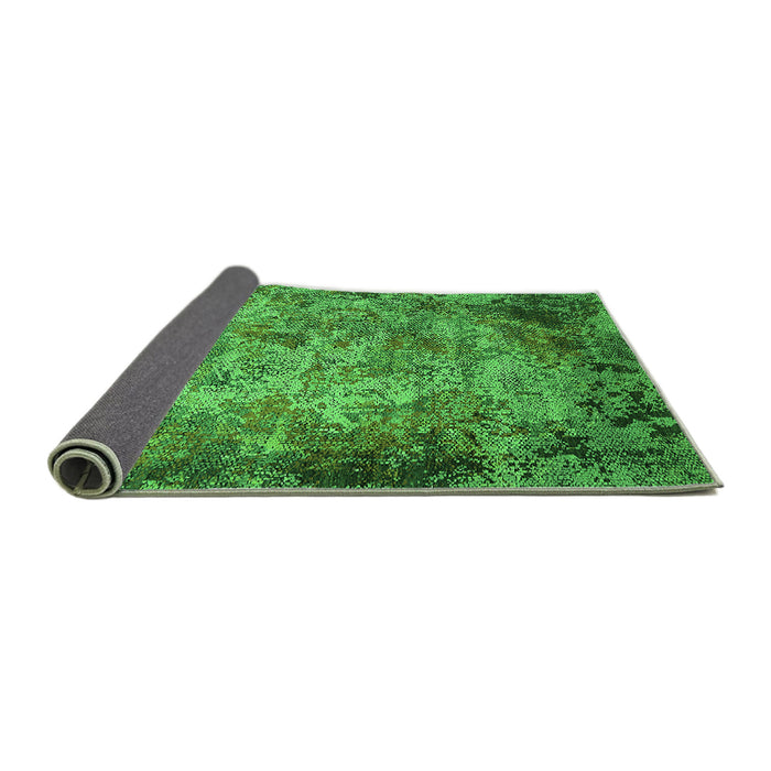 Sideview of Oriental Green Industrial Rug, urb2781grn