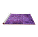 Sideview of Machine Washable Oriental Purple Industrial Area Rugs, wshurb2781pur
