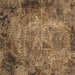 Square Oriental Brown Industrial Rug, urb2781brn