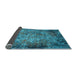 Sideview of Oriental Light Blue Industrial Rug, urb2781lblu