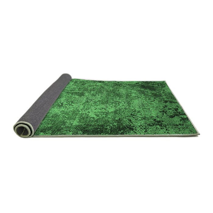 Sideview of Oriental Emerald Green Industrial Rug, urb2781emgrn