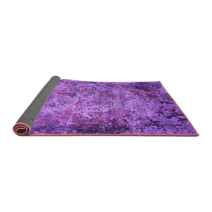 Sideview of Oriental Purple Industrial Rug, urb2781pur