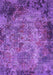 Machine Washable Oriental Purple Industrial Area Rugs, wshurb2781pur