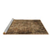 Sideview of Machine Washable Oriental Brown Industrial Rug, wshurb2781brn