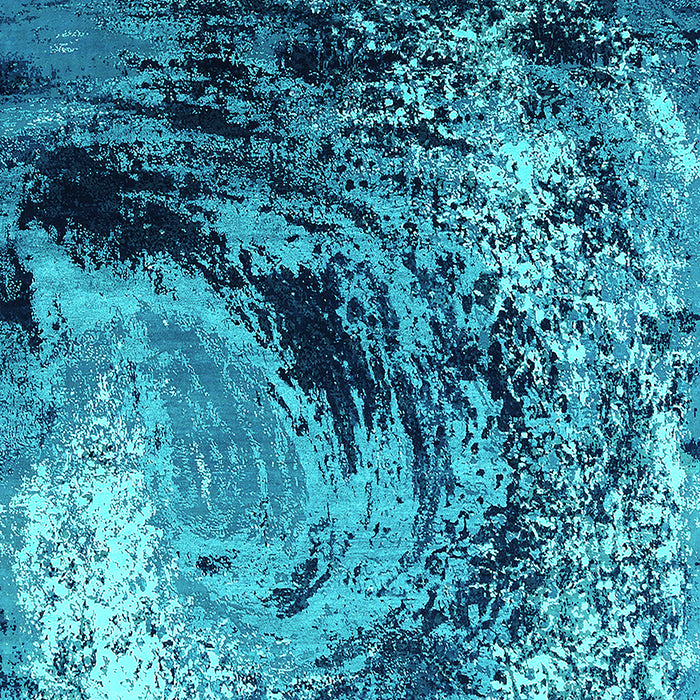 Oriental Turquoise Industrial Rug, urb2782turq