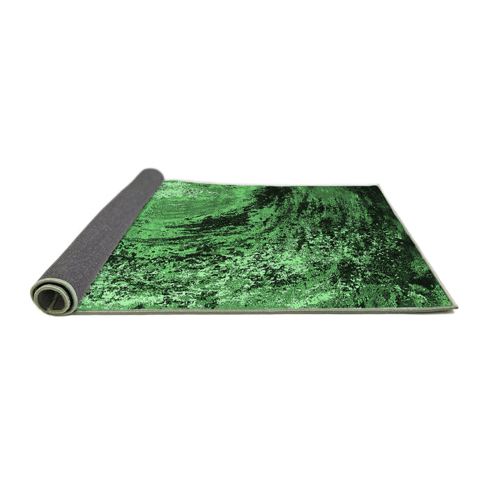 Sideview of Oriental Emerald Green Industrial Rug, urb2782emgrn