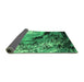 Sideview of Oriental Green Industrial Rug, urb2782grn