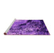 Sideview of Machine Washable Oriental Pink Industrial Rug, wshurb2782pnk