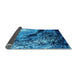 Sideview of Oriental Light Blue Industrial Rug, urb2782lblu