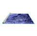 Sideview of Machine Washable Oriental Blue Industrial Rug, wshurb2782blu