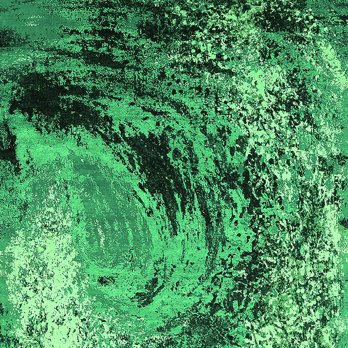 Oriental Green Industrial Rug, urb2782grn