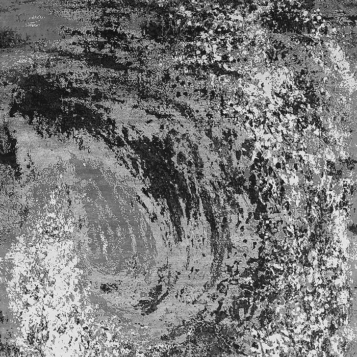 Machine Washable Oriental Gray Industrial Rug, wshurb2782gry