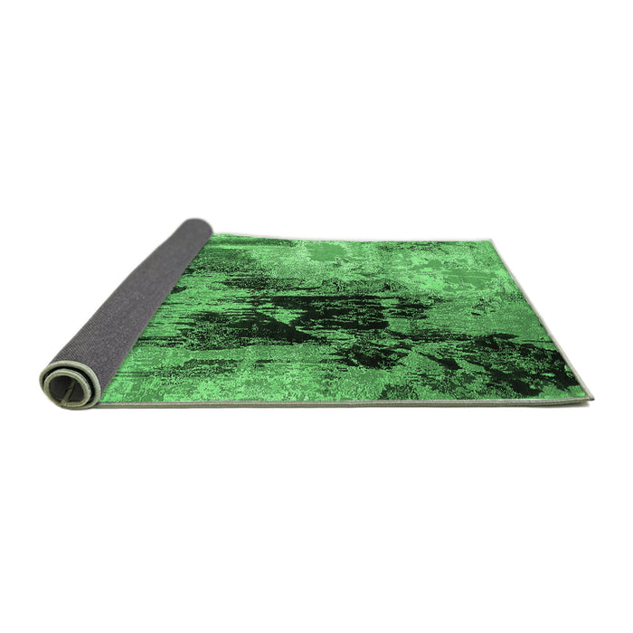 Sideview of Oriental Emerald Green Industrial Rug, urb2783emgrn