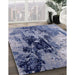 Machine Washable Industrial Modern Dark Slate Blue Purple Rug in a Family Room, wshurb2783