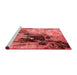 Industrial Red Washable Rugs