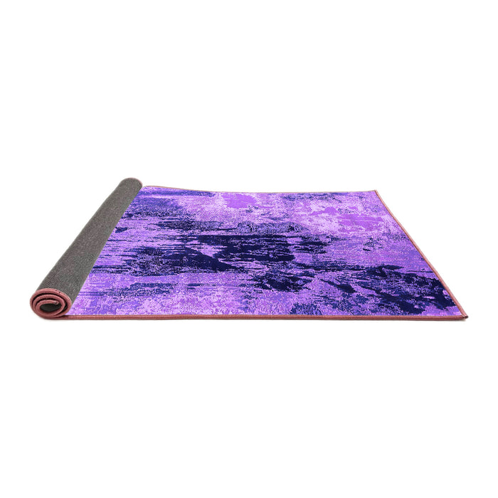 Sideview of Oriental Purple Industrial Rug, urb2783pur