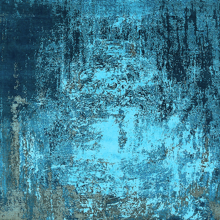 Oriental Light Blue Industrial Rug, urb2784lblu