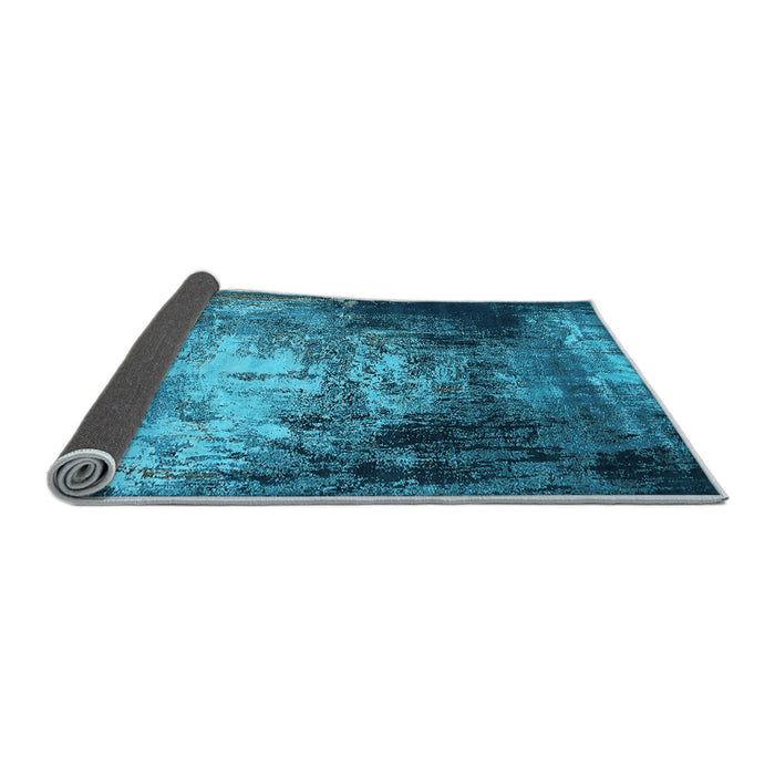 Sideview of Oriental Light Blue Industrial Rug, urb2784lblu