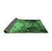 Sideview of Oriental Emerald Green Industrial Rug, urb2784emgrn