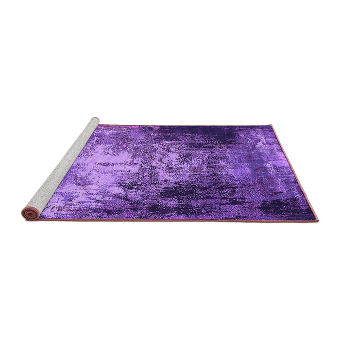 Sideview of Machine Washable Oriental Purple Industrial Area Rugs, wshurb2784pur