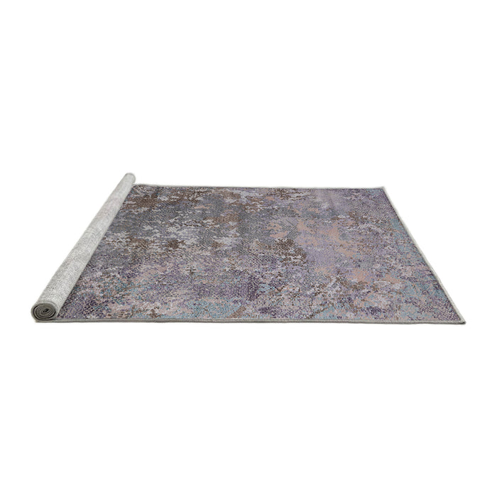 Sideview of Machine Washable Industrial Modern Dark Gray Rug, wshurb2785