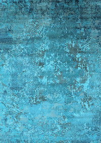 Oriental Light Blue Industrial Rug, urb2785lblu