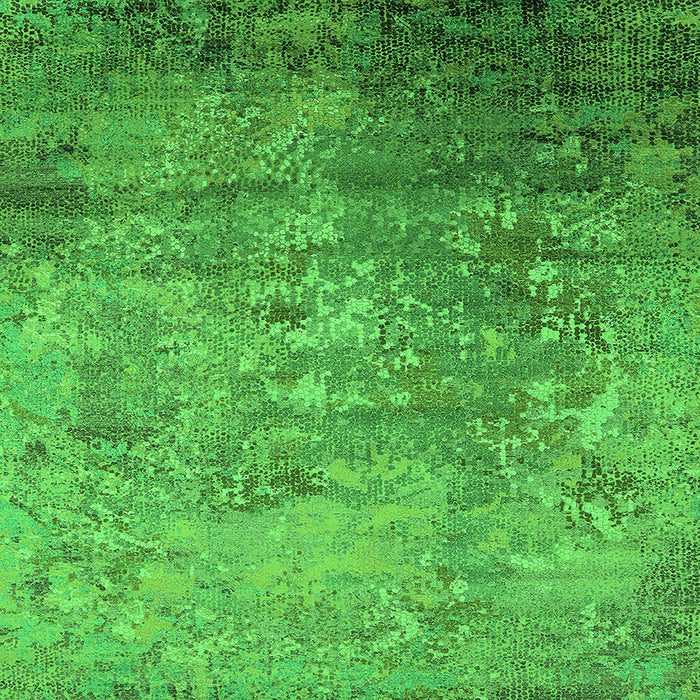 Square Oriental Green Industrial Rug, urb2785grn