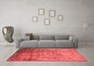 Industrial Red Washable Rugs