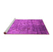 Sideview of Machine Washable Oriental Pink Industrial Rug, wshurb2785pnk