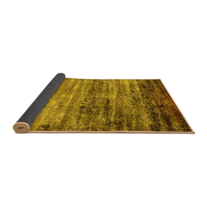 Sideview of Oriental Yellow Industrial Rug, urb2786yw
