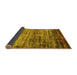 Sideview of Oriental Yellow Industrial Rug, urb2786yw