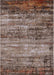 Machine Washable Industrial Modern Sepia Brown Rug, wshurb2786