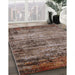 Machine Washable Industrial Modern Sepia Brown Rug in a Family Room, wshurb2786