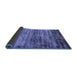 Sideview of Oriental Blue Industrial Rug, urb2786blu