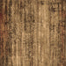 Square Oriental Brown Industrial Rug, urb2786brn