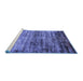 Sideview of Machine Washable Oriental Blue Industrial Rug, wshurb2786blu