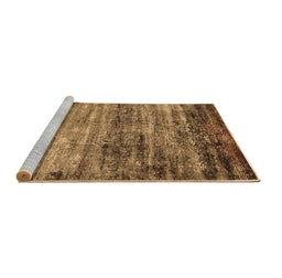 Sideview of Machine Washable Oriental Brown Industrial Rug, wshurb2786brn