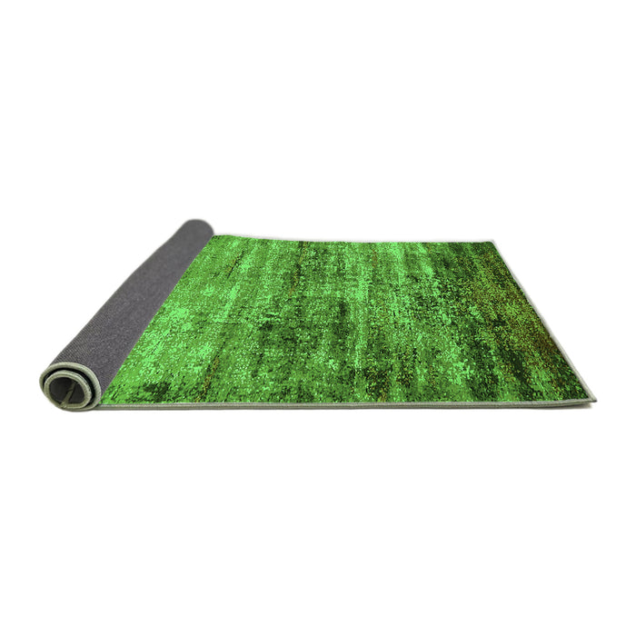Sideview of Oriental Green Industrial Rug, urb2786grn