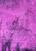 Machine Washable Oriental Pink Industrial Rug, wshurb2787pnk