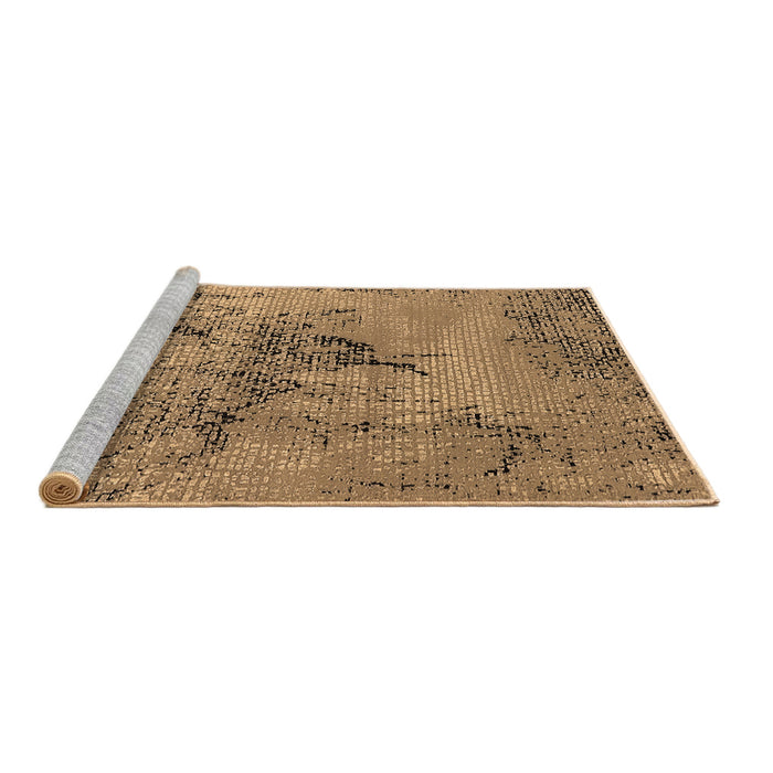 Sideview of Machine Washable Oriental Brown Industrial Rug, wshurb2787brn