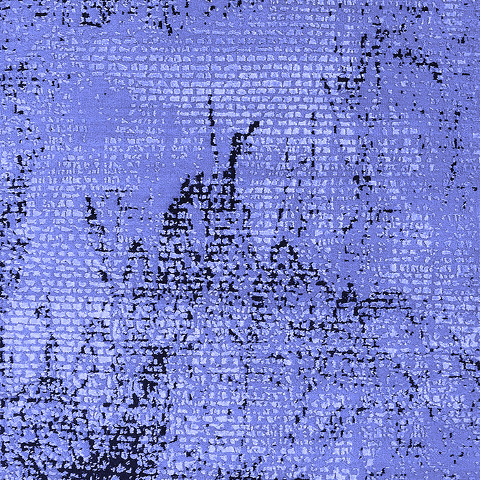 Machine Washable Oriental Blue Industrial Rug, wshurb2787blu