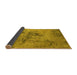 Sideview of Oriental Yellow Industrial Rug, urb2787yw