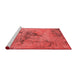 Industrial Red Washable Rugs